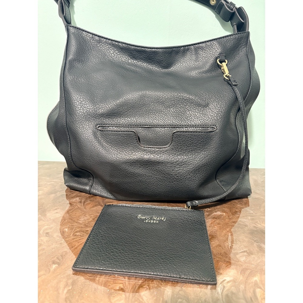Darcy Marks London‎ Black Pebbled Purse Tote and Coin Purse - Picture 5 of 14